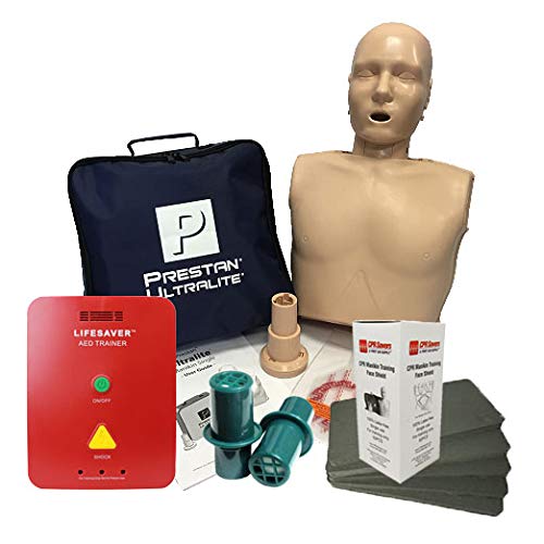 Prestan Ultralite Manikin + Lifesaver Trainer + Mats Valves & Face Shields