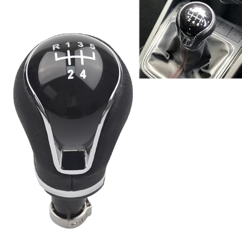 Cakievro Palanca de cambios para SEAT Ibiza IV (6j) 2009 2010 2011 2012 2013 2014 2015 2016 2017 Pomo de cambio (5 velocidades)