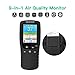 Gas Detector, Indoor/Outdoor Handheld Air Quality Analysis Tester DM106A Smog/Dust/Formaldehyde Air Quality Detector Analyzer Measuring Tool