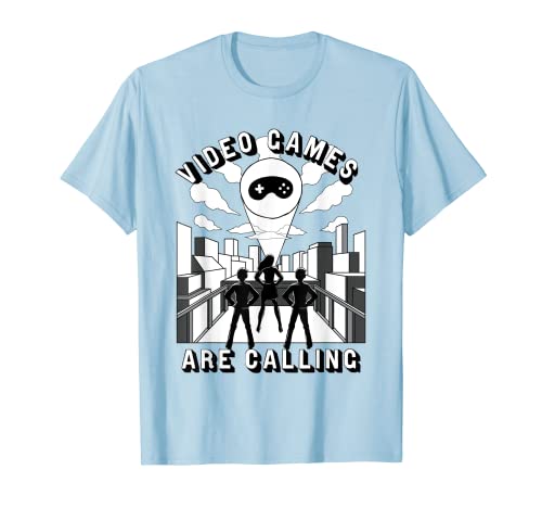 Video Games Are Calling T-Shirt di Video Gamer Gifts Maglietta