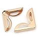 Housweety 100 Rose Gold Book Scrapbooking Album Menu Folder Corner Protectors