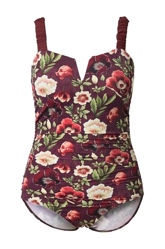 Maillot de bain grandes tailles Ulla Popken floral pour sculpter la silhouette