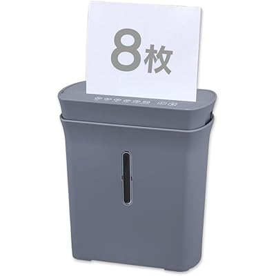 アイリスオーヤマ(IRIS OHYAMA) 家庭用シュレッダー パーソナルシュレッダー 8枚細断 クロスカット 細断サイズ37m×5mm 容量A4コピー用紙80 …