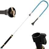 Nenkim RV Flexible Swivel Stick, 60 Inch RV Tank Wand Tank Sprayer Wand with Backflow Prevent Valve Leak-Proof for RV Black Water Tank Cleaning Household Toilet & Garden Irrigation.