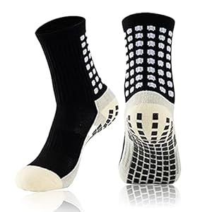 lvzhen Kids Football Socks, Grip Socks Breathable Boys Girls Nonslip Soccer Football Grip Socks Sport Training Rugby…