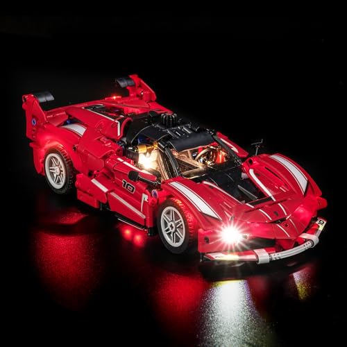 BrickBling Light Compatible with Lego Technic Ferrari FXX K 42212 - Not Come with Car (Classic Version Light)