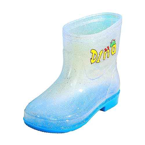 IWIHMIV Baby Lightweight Rain Boots Toddler Boys Girls Non-Slip Cartoon Rubber Rain Shoes Outdoor Rain Boots