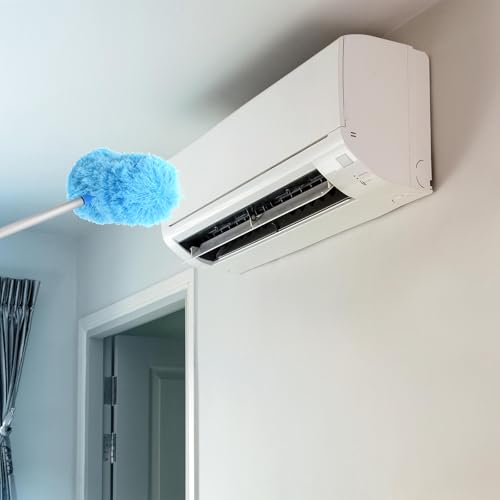 Image of PATIKIL Ceiling Fan Cleaner Duster, 12.9 inch to 59 inch, 2 in 1 Microfiber Duster Extendable Handle Fan Blade Cleaning Tool Removable Washable for Furniture Blind, Gray
