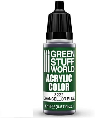 Green Stuff World for Models and Miniatures Acrylic Color Chancellor Blue 3222