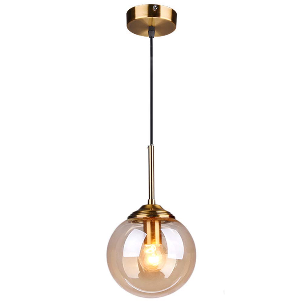 Przemysłowy retro loft szklany światło wiszące światło, mosiężne wyposażenie lampy żyrandolowe mosiężne