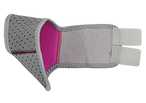 A Pair Kids Child Adjustable Nonslip Ankle Tendon Compression Brace Sports Dance Foot Support Stabilizer Wraps Protector Guard For Injury Prevention & Protection For Sprains, Sore Or Weak Ankles (M For Big Kid Us 3.5-7, Hot Pink) #TOP3