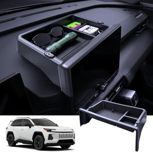 HOLEMISINN 10.5-Inch Behind Screen Tray for 2026 Toyota RAV4 Accessories
