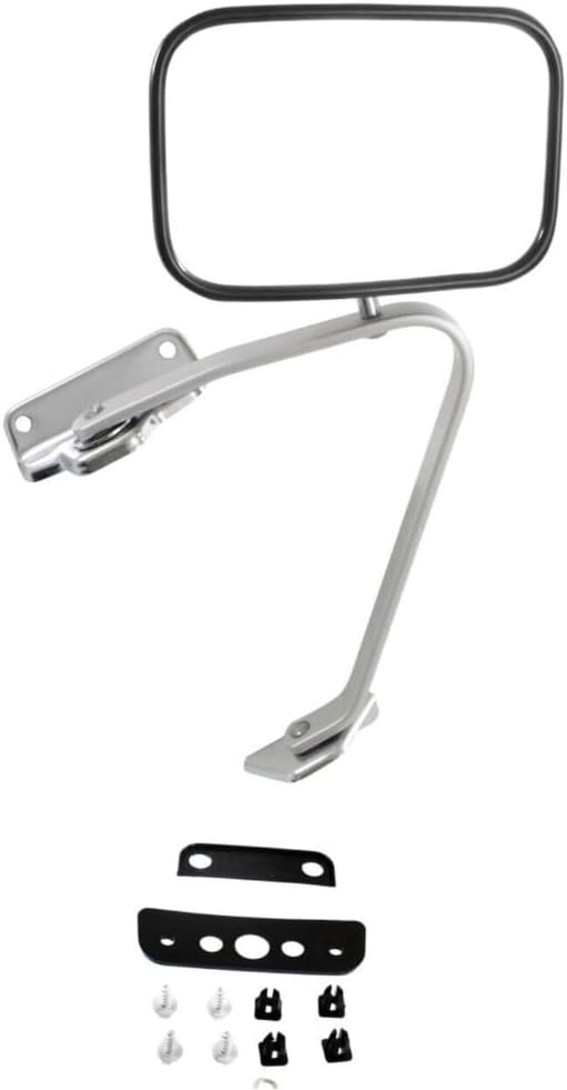 Pair Set of 2 Mirrors Driver & Passenger Side for Ford for F250 1987-1997 for F350 1980-1995 Truck Left Right (Chrome)