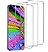 Produktbild FMU 3 Stück Schutzfolie Panzer Schutz Glas Kompatibel mit iPhone 13/13 Pro/iPhone 14(6.1), 9H Härte Folie,Rahmen-Installationshilfe,Frei von Kratzern, HD Displayschutz, Ultra-klar Panzerfolie