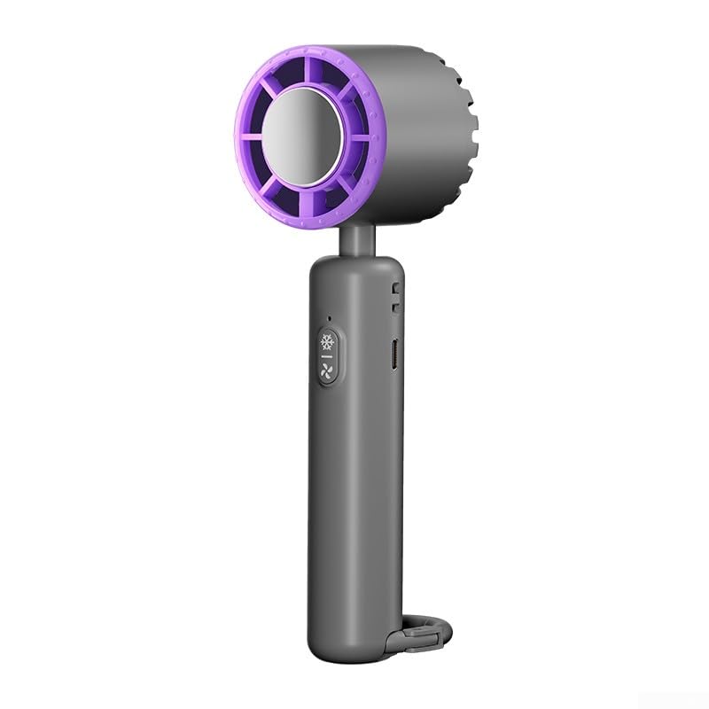 HpLive Potente ventilador portátil turbo portátil con 3 velocidades, mini ventilador personal pequeño 150.000 RPM, carga USB, 2000 mAh, giratorio 90° (negro)