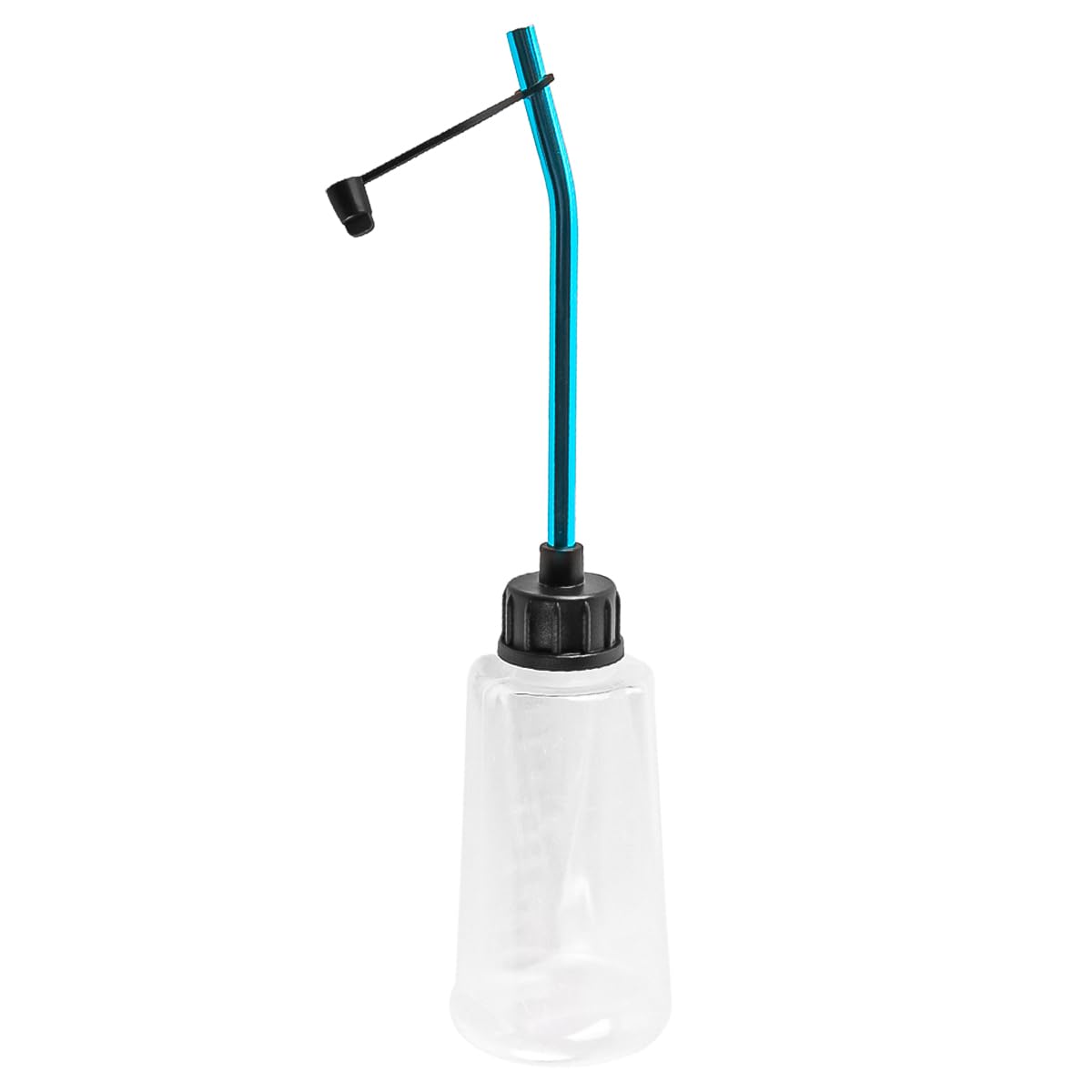 Laroal Fuel Filler Oiler Oil Bottle White 250cc 250ml Plastic Refill Bottle And Aluminum Bottle Straw For Rc Full Scale Model Car