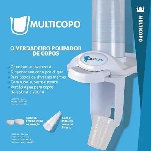 Porta Poupa Copo Dispenser Descartáveis Automático Multicopo
