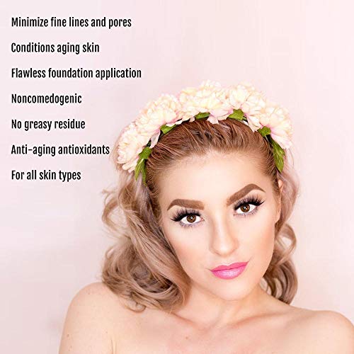 Baeblu Organic Face Primer, Perfects Skin, Extends Makeup Wear Time, Silicone-Free, Gluten-Free #TOP5