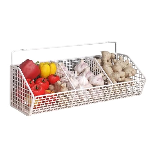 Estantería multifunción de cocina con 3 compartimentos para verduras y especias 8