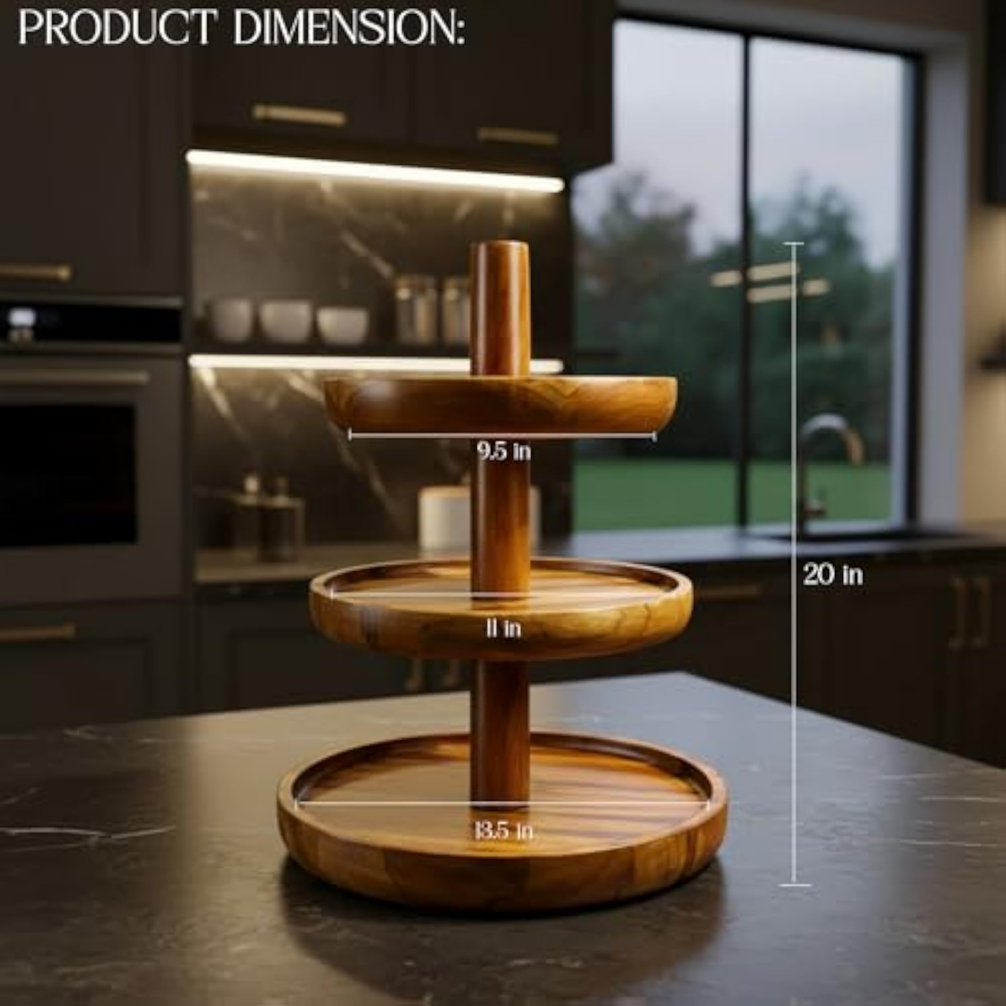 DIY 3 Tier Wooden Serving Stand, Rustic Dessert Tower