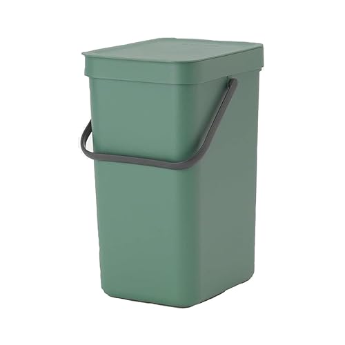 Miniatura 86 de Brabantia Sort & Go - Bote de basura para alimentos (1.6 galones/verde abeto) Pequeño organizador de abono de cocina con asa y tapa extraíble, fácil