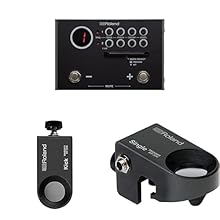 Small size, battery operation, and sturdy floor-based design integrates easily with your regular drum set Compatible with Roland rt-series acoustic drum triggers and a wide variety of Roland trigger pads Two built-in footswitches for triggering sound...