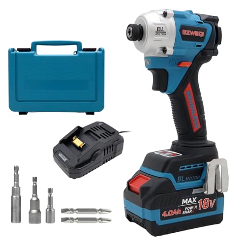 GZWEQI 1/4" CpNghCo[ BL250 u[ZbgA18V 4.0Ah*1AX[cP[X*1A\Pbg*3ANXrbg*2A}L^ obe[ƌ݊A[d 18V }L^ obe[̏[dɂKĂ܂B