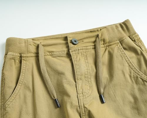 Boys Cargo Pants Elastic Ankles Wide Leg Teen Streetwear Trendy Jogger Sweatpants Spring and Summer3