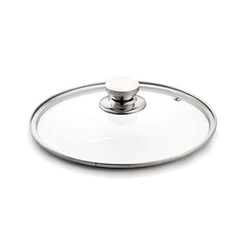 Coperchio di ricambio universale in vetro trasparente da 24 cm, per pentole e padelle, durevole e resistente al calore, accessorio da cucina