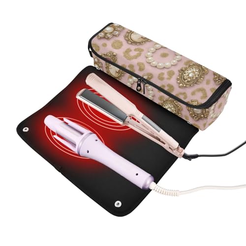 Bolsa de viaje para herramientas de cabello con almohadilla resistente al calor miniatura 2
