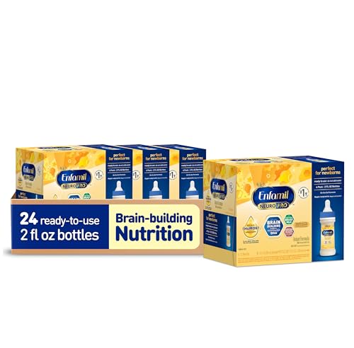 Image of Enfamil NeuroPro Baby Formula, MFGM* 5-Year Benefit, Expert-Recommended Brain-Building Omega-3 DHA, Exclusive Immune Supporting HuMO6 Blend, Ready-to-Feed Infant Formula, Liquid, 2 Fl Oz, 6 Count (Pack of 4)