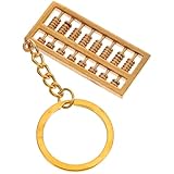 AKOOSY Llavero Colgante de Ábaco Mini de Latón, Adorno para Bolso y Mochila, Accesorio Decorativo Vintage Pequeño para Mujer, Colgante Creativo para Llaves y Equipaje