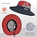 ZOORON 1 Pack Women's Ponytail Safari Sun Hat,Wide Brim UV Protection Outdoor Bucket Hat,Foldable Beach Summer Fishing Hat(red)