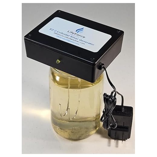 Compact EZ-2 Barebones Colloidal Silver Generator Package w/12 Gauge Wires by LifeForce Devices