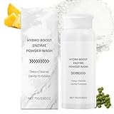 Enzyme Face Wash Powder - Gentle Face Cleanser for Glow, Radiant Skin, Facial Cleanser for Dry Skin, Korean Skincare, Deep Pore Care, Daily Exfoliating Wash, Cruelty-Free & Paraben