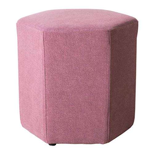 XLEVE Sofá de heces - El diseño único, sólido Estructura de Madera, Hexagonal Diseño Sofá Banco, Adecuado for Adultos y niños (Color : B)