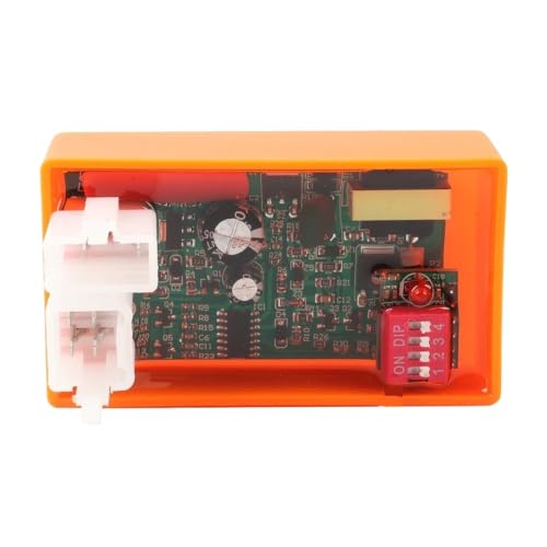 Boîtier CDI Allumage de Moto 6 Broches DC pour FT180 RT180 et CG200 Orange