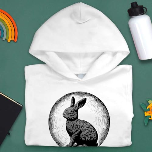 Azeeda 'Rabbit Sitting' Children's Hoodie/Hooded Sweater (KO050476)3