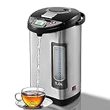 EavAire Hot Water Boiler & Warmer Urn, 5.2 QT Capacity, LCD Temperature Display, 3 Dispense Modes, Electric Pump, Manual Pump, Cup Touch, Child...