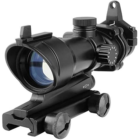 Minidiva New Tactical 5 Levels Brightness Adjustable Telescopic Red Green Dot Sight Scope For Hunting Rifle With 20mm Rail Mount, (KWSH010048-B09LM5GNWL) Cover