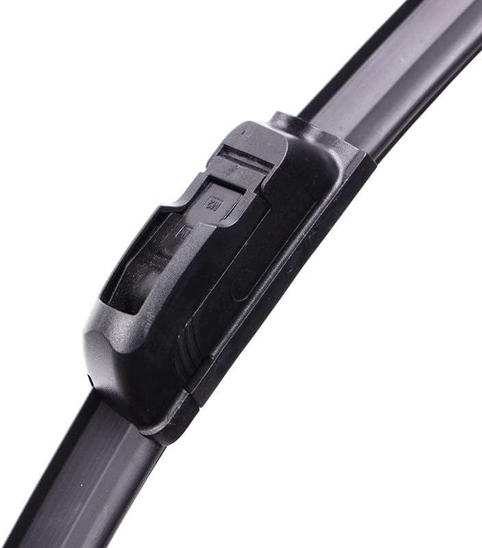 Miniatura 4 de Limpiaparabrisas de automóvil de 22 pulgadas + 20 pulgadas, calidad de fabricante original, tipo U, universal, de goma suave, sin marco, sin