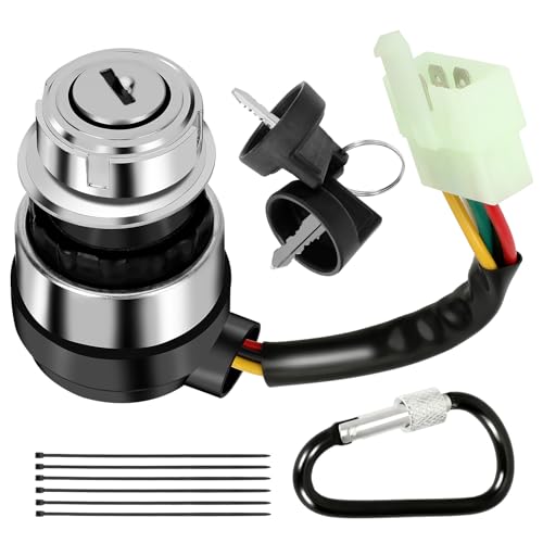 XIKOBY 5 Pin Ignition Switch for 110cc-250cc ATVs & Go Karts