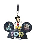 Disney World 2019 Mickey Mouse Ears Hat Light Up Ornament