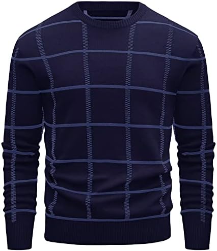 MAGCOMSEN Men’s Casual Knitted Sweaters Crewneck Cotton Sweatshirt Soft Lightweight Fall Pullover