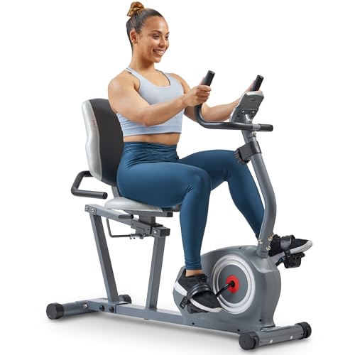 Sunny Health & Fitness Essential Smart Magnetic Recumbent Bike - image 7