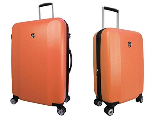 Equipaje, Maletas y Bolsas de Viaje - Premium Designer Maleta Rígida Set 2 Piezas - Heys Core Quad Naranja Trolley con 4 Ruedas Media + Trolley con 4 Ruedas Grande