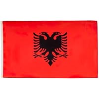 AZ FLAG - Bandera Albania - 90x60 cm - Bandera Albana 100%
