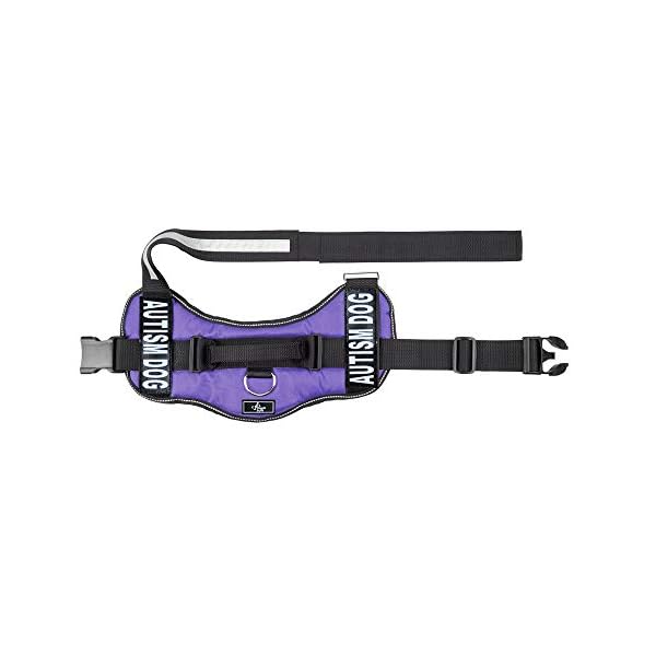 Autism Nylon Service Dog Vest Harness. Purchase Comes with 2 Reflective Autism Dog Removable Patches. Please Measure Your Dog Before Ordering Autism Nylon Service Dog Vest Harness. Purchase Comes with 2 Reflective Autism Dog Removable Patches. Please Measure Your Dog Before Ordering