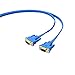 DTech Flat Thin Extra Long VGA Cable 25 ft Male to Male 15 Pin Connector Computer Monitor Cord 1080p HD High Resolution(8 Meter, Blue)