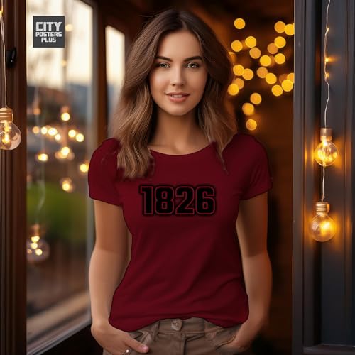 T-shirt femme 1826 bordeaux idéal pour vos sorties citadines - 4